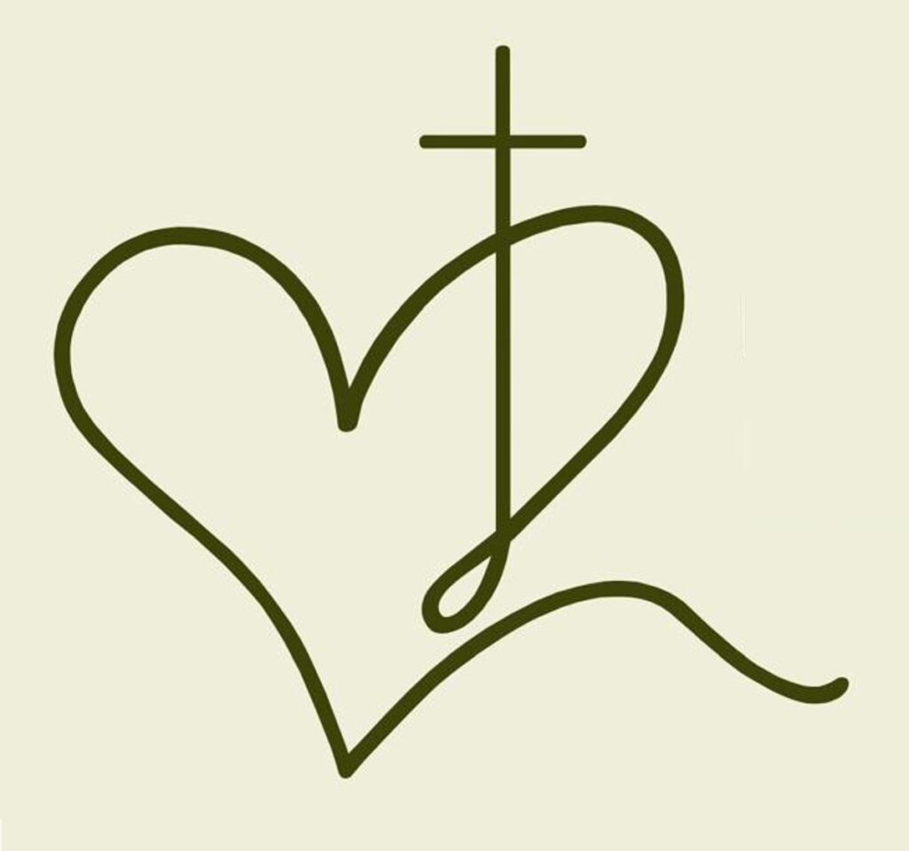 Logo mit Herz und Kreuz der Freien Baptisten-Gemeinde Röttenbach